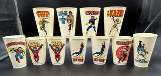 Lot Of 11 Vintage 1970s Marvel Comics 7 11 Slurpee Cups