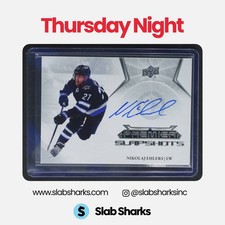 2023 UPPER DECK PREMIER #PSA-NE NIKOLAJ EHLERS 2022 UPDATE SLAPSHOTS AUTO