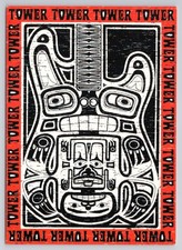 Vintage Tower Records Promo Postcard By Zak Wilson (1984) Blank/Unposted