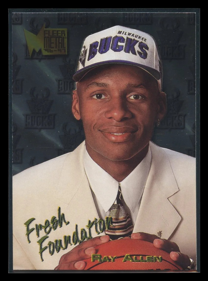 1996 Fleer Metal #136 Ray Allen Rookie RC