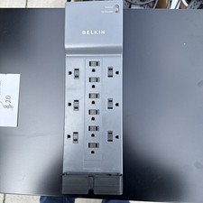 Belkin 12-Outlet Surge Protector Power Strip 10Ft Cord Coax Ethernet Phone Black