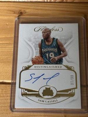 2018-19 Panini Flawless - Distinguished Autographs Sam Cassell #DA-SCL Gold /10 