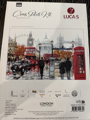 Luca-S   London  Cross Stitch Kit B2376 18.28  X 12.22  - London Streets, Sites
