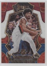 2022-23 Panini Select Premier Level Tri-Color Prizm Shaedon Sharpe #189 17mc
