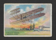 c1910 T28 Khedival Tobacco Card - Oxford Aeroplane Series - The Wright Brothers