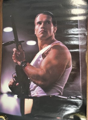 Arnold Schwarzenegger Poster Raw Deal 1986 New Old Stock 22  X 34.5 