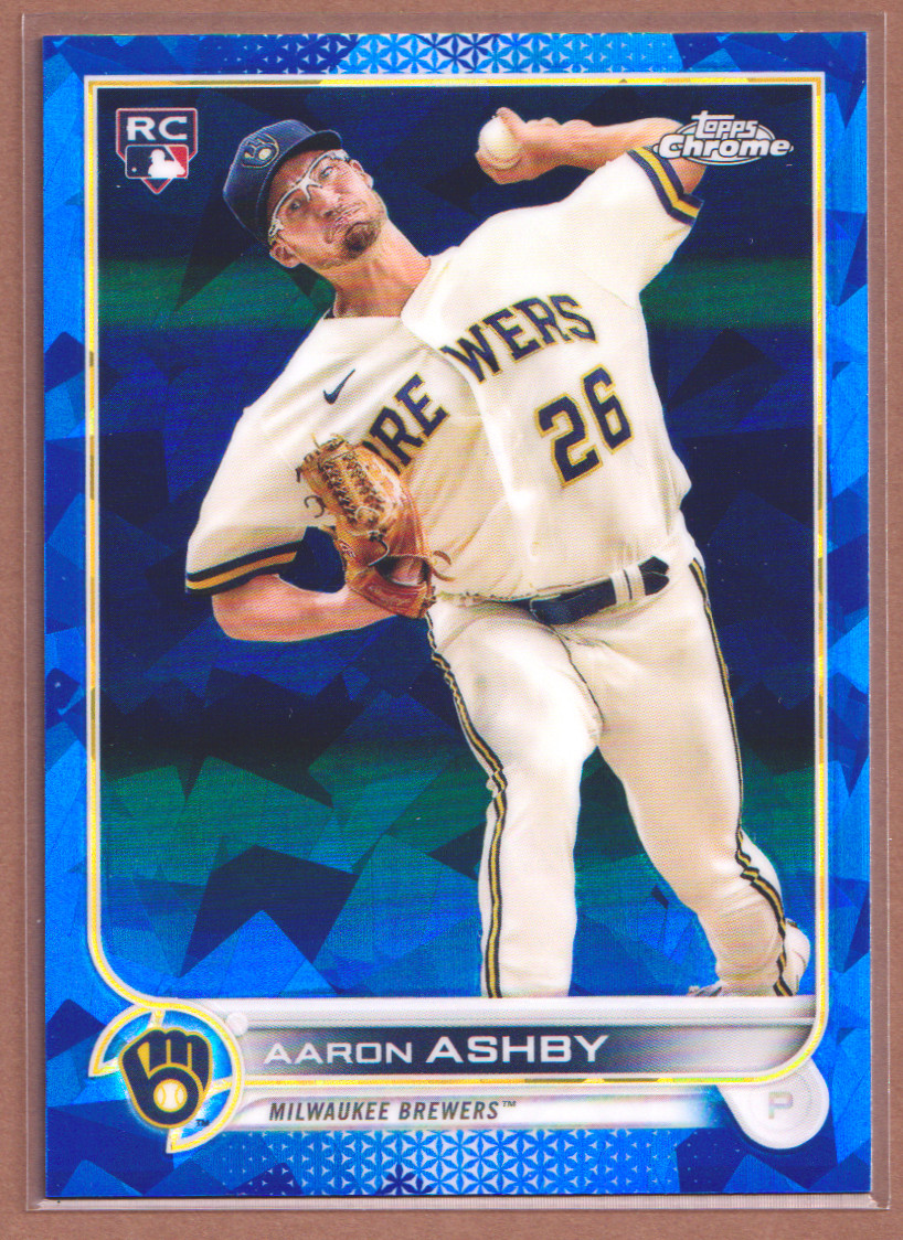 Aaron Ashby RC #78 2022 Topps Chrome Blue Sapphire Refractor-2077