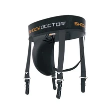 Shock Doctor Hockey Garter Supporter Jock Strap with Cup Pocket (Cup Not Incl...