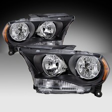 Headlightlamps For 2011-2013 Dodge Durango Pair Black Housing Amber 11 12 13 Headlightlamps For 2011-2013 Dodge Durango Pair Black Housing Amber 11 12 13