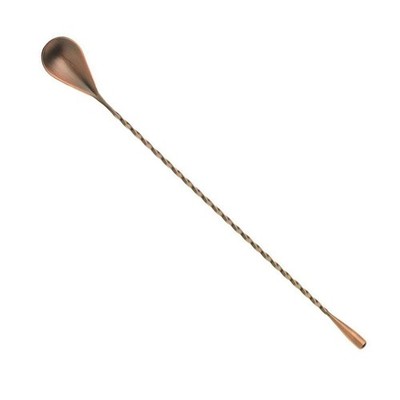 Barfly Bar Spoon, Teardrop End 11 13/16'' (30 cm), Antique Copper