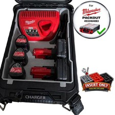 Insert Tray For Milwaukee Pacout For M12 Charger and Battery CP & XP 
