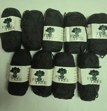 Lot of 9. Frog Tree 100% Alpaca Yarn. Worsted Weight. Dark Green. 50g each