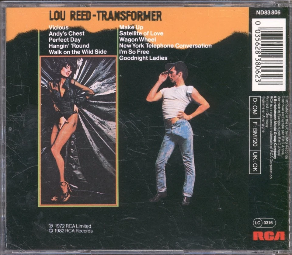 Lou Reed Transformer CD Europa RCA CD. Sonopress Pressung N EX/VG - Bild 2 von 3