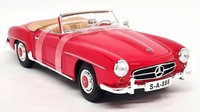 Maisto 1/18 - Mercedes Benz 190SL 1955 Convertible Red Diecast Scale Model Car