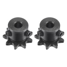 2Pcs 25 Chain Roller Sprocket 5mm Bore 1/4" Pitch 9 Tooth Type B