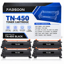 TN450 4PK BK Laser Toner Cartridge Replacement for DCP-7060D DCP-7065DN HL-2240