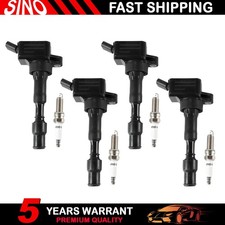 4pcs Ignition Coils & Spark Plugs for 2017-2022 Kia Optima Forte5 2.0L L4
