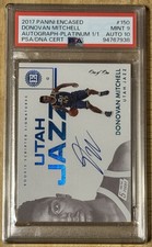 Donovan Mitchell 1/1 RC PSA 9 Auto 10 On Card One Of One 2017 Rookie Platinum ?. rookie card picture