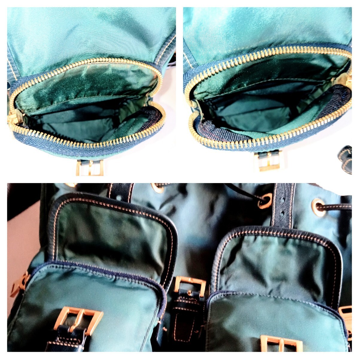 Excellent Condition PRADA BZ0030 Nylon Leather Backpack Bag Women s Men s from j thumbnail 8