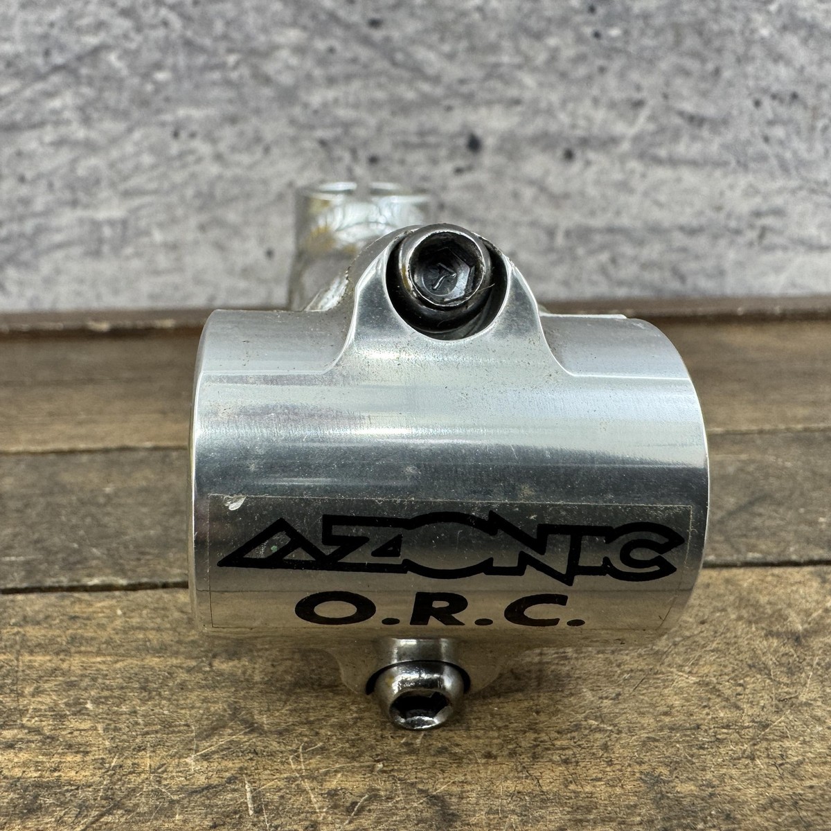 Vintage Azonic O.R.C. Stem NOS 25.4 Clamp 1 1/8 Threadless Silver