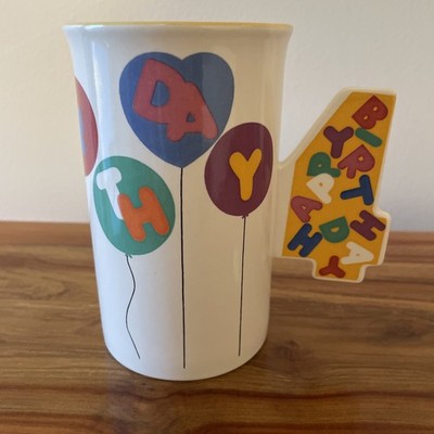 Mikasa Birthday Mug Count To 4 Child's 4th Birthday Party Cup CC206