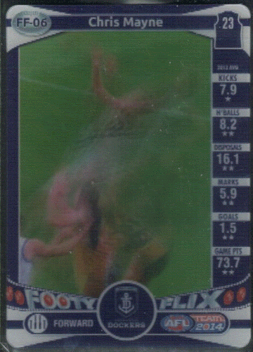 2014 AFL TEAMCOACH FOOTY FLIX INSERTS; Individual Card Sale. - Picture 4 of 12