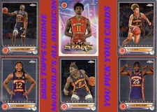 2022 Topps Chrome McDonalds All American Basketball Pick Your Cards