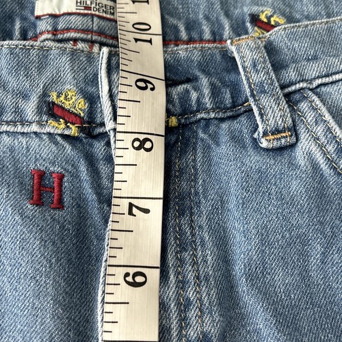 Tommy Hilfiger Denim Women's Boyfriend Crop Embroidered Crest Jeans Sz 6 32x25 - Picture 8 of 10