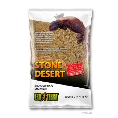 EXO TERRA STONE DESERT SUBSTRATE - SONORAN OCHER - 20 KG (44 LBS)