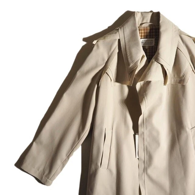 Cappotto mezzo trench beige uomo SS Maison Margiela 10 2022 mai usatoa ta 46ro