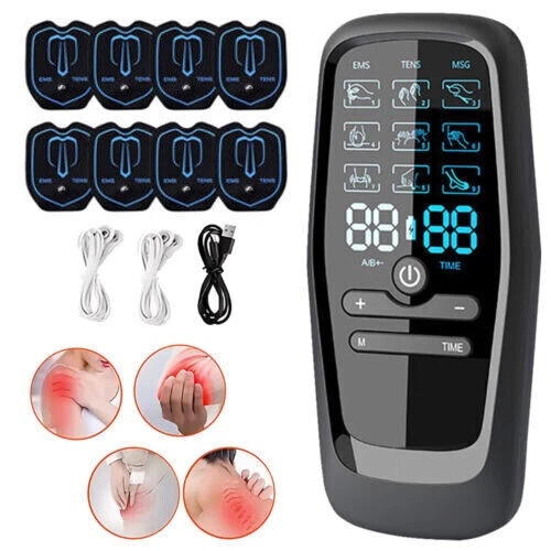 Electric Pulse Massager Tens Unit Muscle Stimulator Machine Therapy Pain Relief - Picture 1 of 15