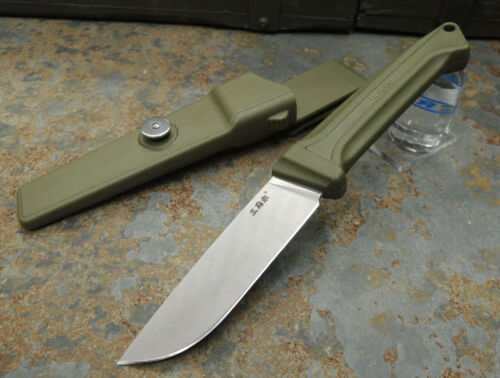 SanRenmu S708-1 oliv Messer Fixed Blade Outdoormesser 12C27 Stahl Polymergriff  - Afbeelding 1 van 4