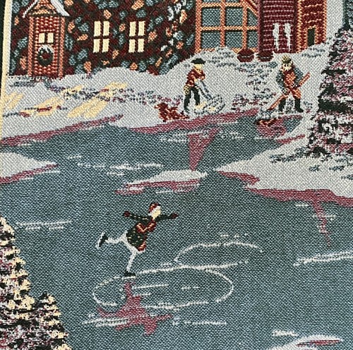 VTG Department 56 New England Village Series Throw Blanket Goodwin Weavers 68x48 - Picture 13 of 13