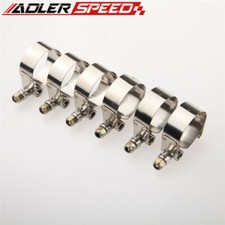 Us Ship 6pcs 3 Stainless Steel T-bolt Clamp Turbo Pipe Hose Coupler 79mm-87mm