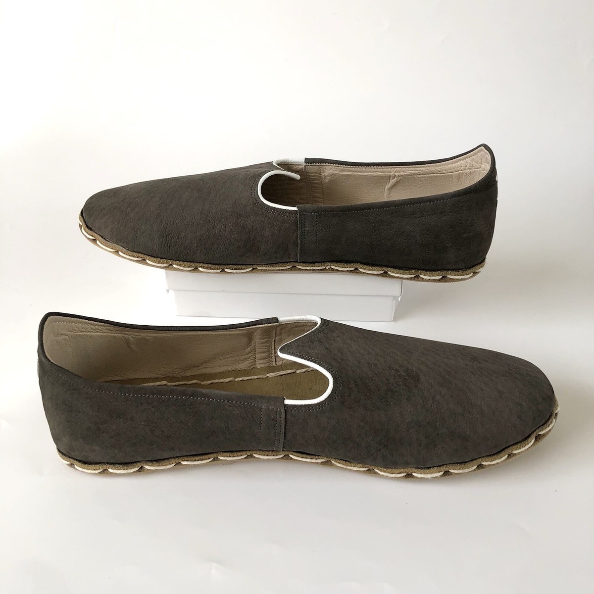 Rafiks Galata Dark Grey Suede Loafers Size 44/11.5 US (NWOB) 177_1200x1200.jpg?v=1703348148 main image 4