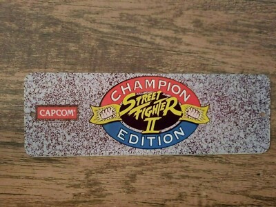 Street Fighter II 2 Champion Edition Classic Arcade Marquee 3x12 Metal Tin Sign