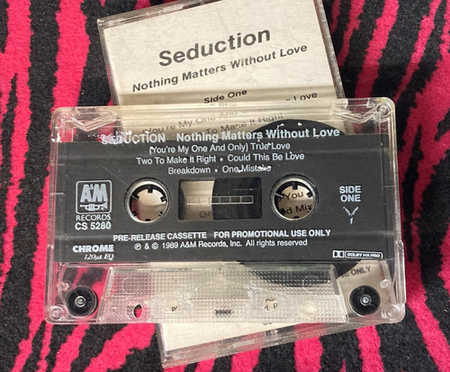 SEDUCTION "Nothing Matters Without Love" RARE PROMO CASSETTE TAPE 1989 Freestyle - Picture 7 of 8