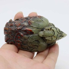 Chinese Oriental culture , carving HeTian jade pendant of Owl C590