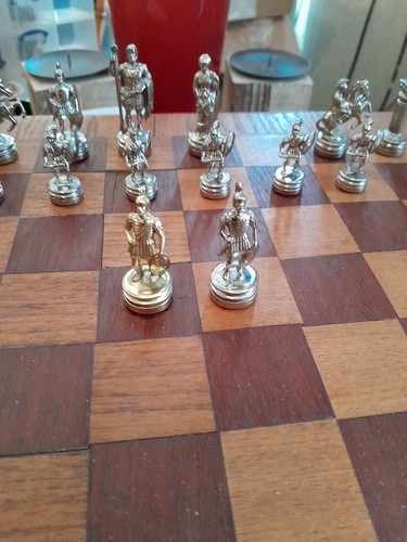 Manopoulos GreeK mythology High Quality Chess set with solid Chessboard-398UCNTR - Picture 13 of 22