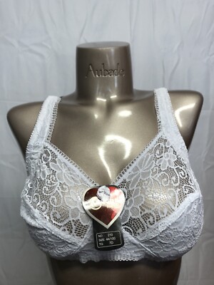 Ancona Women's Bra Size 100 D Color White New