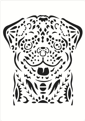 A4 Schablonen Welpe kleiner HUND Kunst Handwerk Dekoration DIY Haustier Vorlage Malen Zeichnen