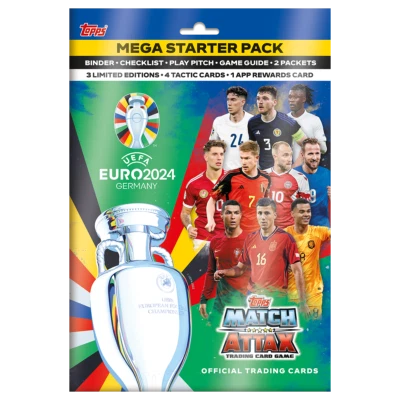 EURO 2024 Match Attax Starter Pack Topps Trading Cards