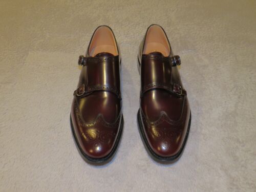 Church's Chicago Burgundy Polished Binder Brogue Monk Loafers 9 F NWB $1250