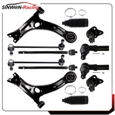 For Toyota Corolla 2009-2013 Front Lower Control Arm and Ball Joints Tie Rod End