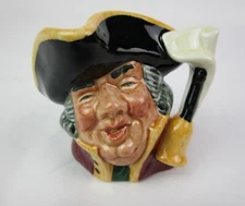 Miniature Royal Doulton Character Toby Jug - Town Crier D6544 - 2 1/4"
