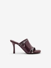 Burberry Leather Peep Sandals