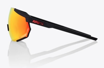 New 100% RACETRAP 3.0 Sunglasses | Soft Tact Black / HiPER Red ML
