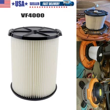 VF4000 Filter For RIDGID Wet/Dry Washable Vacuum Garage Shop Vac Cleaner Pleated