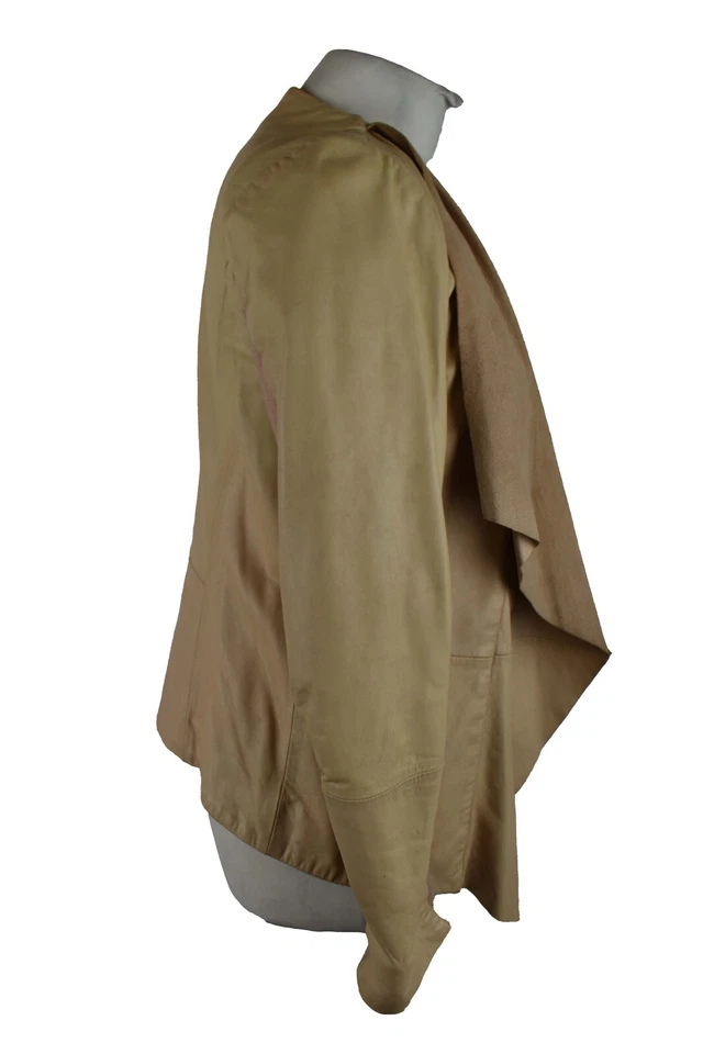 OASIS Beige Leather Jacket size M Womens Real Leather Outdoors Outerwear - Image 2 of 4