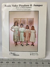 Angel Wears Basic Yoke Pinafore Jumper Pattern Size 7-14 Uncut